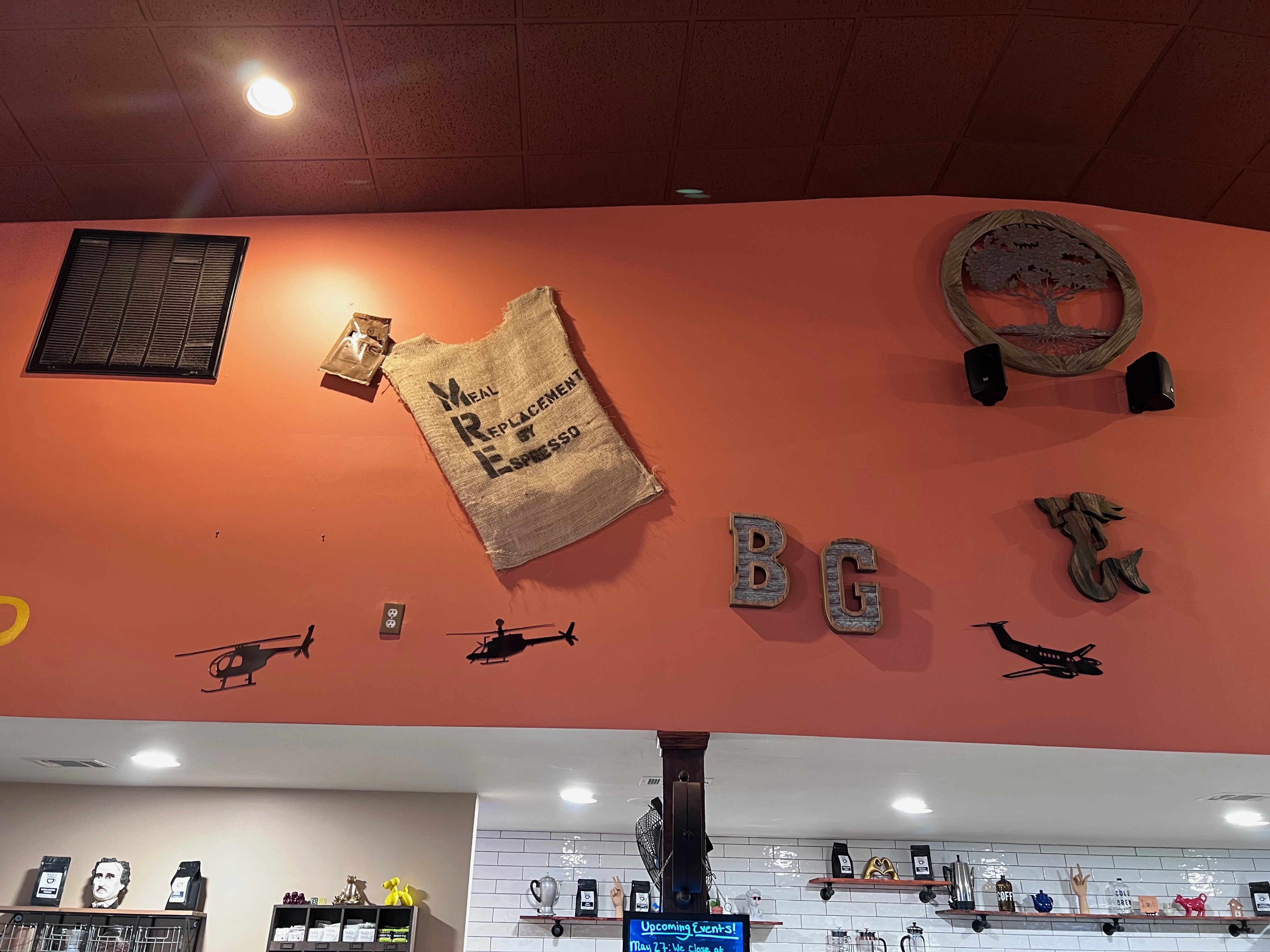 Art over the serving area